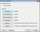 New ReportBook Wizard > Edit ReportBook New ReportBook Wizard > Edit ReportBook