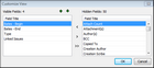 By Object Report Wizard > Customize View dialog box By Object Report Wizard > Customize View dialog box