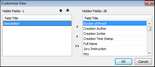 By Issue Report Wizard > Customize View dialog box By Issue Report Wizard > Customize View dialog box