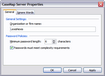 CaseMap Server Properties > General