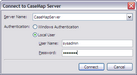 Connect to CaseMap Server