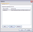 Tools > Options > Remove