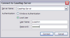 Connect to CaseMap Server Connect to CaseMap Server