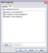 Role Properties dialog box > Users tab