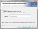 Install CaseMap Server > Admin Database Connection Information Install CaseMap Server > Admin Database Connection Information