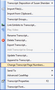 Transcript Menu Transcript Menu