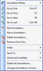 Annotations menu