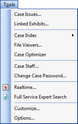 Tools menu