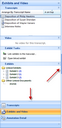 Navigation pane split bars