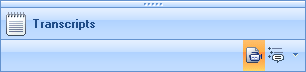 Navigation pane icon bar