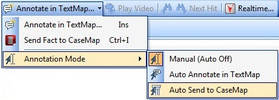 Auto Send to CaseMap mode Auto Send to CaseMap mode