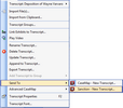 Transcript Menu Transcript Menu