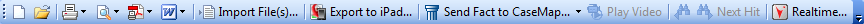 Standard toolbar