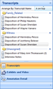 Transcripts sorted in alphabetical order Transcripts sorted in alphabetical order