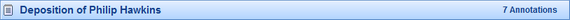 Transcript title bar