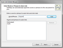 Auto Link Exhibit Wizard > Enter Words or Phrases to Auto Link Auto Link Exhibit Wizard > Enter Words or Phrases to Auto Link