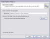Create Replica Wizard > Name and Location Create Replica Wizard > Name and Location
