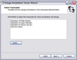 Change Annotations' Owner > Select Transcripts Change Annotations' Owner > Select Transcripts