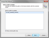 Change Paths Wizard > Select a Path to Update Change Paths Wizard > Select a Path to Update