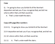 Examples of copied transcript text Examples of copied transcript text