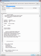 Transcript Import Preview