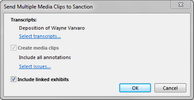 Send Multiple Media Clips to Sanction Send Multiple Media Clips to Sanction