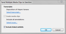 Send Multiple Clips to Sanction Send Multiple Clips to Sanction