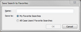 Save Search to Favorites