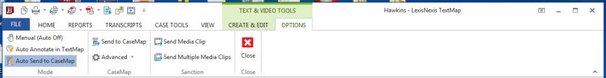Auto Send to CaseMap mode