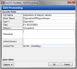 Send to CaseMap - New Fact > Edit Proceeding