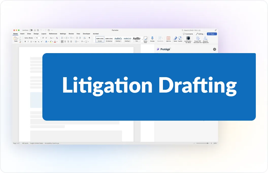 Full Document Legal Drafting in Microsoft Word (Coming Soon)