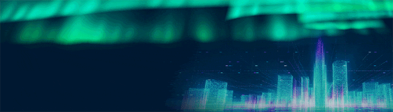 Smart city digital skyline representing technology and infrastructure projects