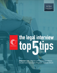 Top 5 Legal Interview Tips