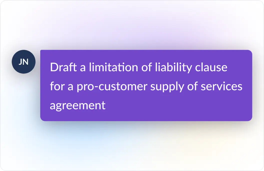 Example prompt of a user telling Lexis+ AI to draft an argument to seal their case before the Judge Jordan Lee