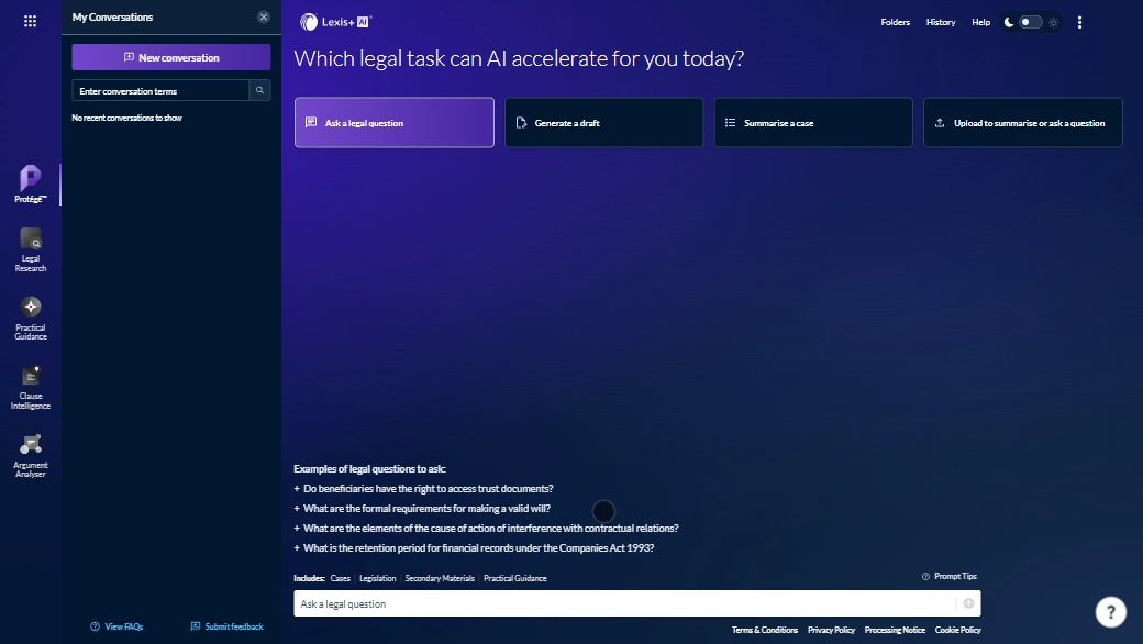 Banner showcasing Lexis+ AI interface