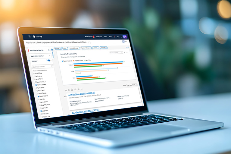Introducing Labor & Employment Arbitration Visuals on Lexis+