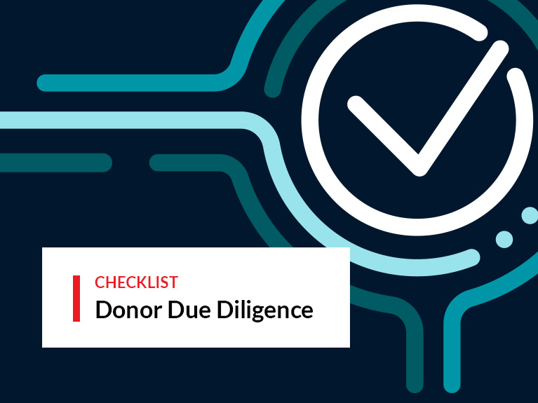 The Ultimate Donor Due Diligence Checklist