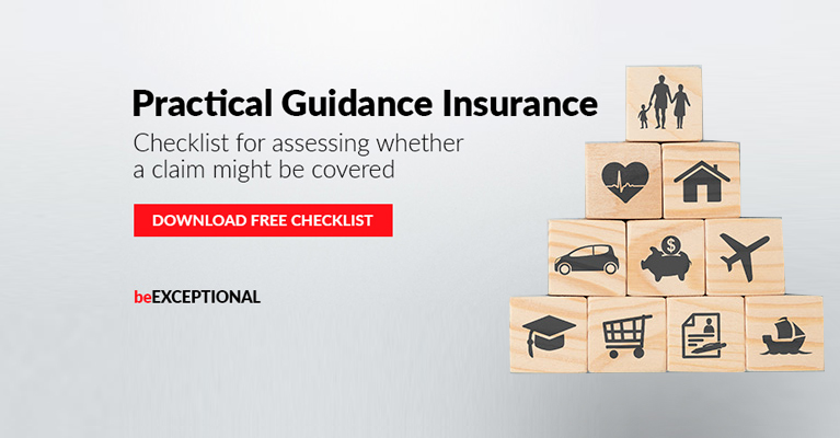 Checklist for assessing whether a claim might be covered