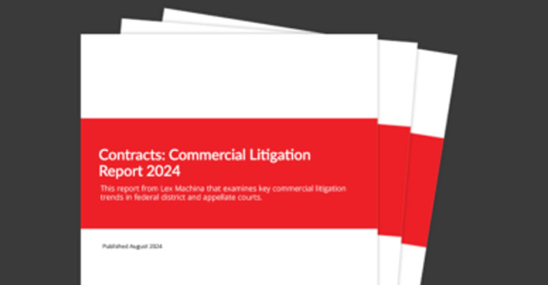 Lex Machina Releases its 2024 Contracts: Commercial Litigation Report