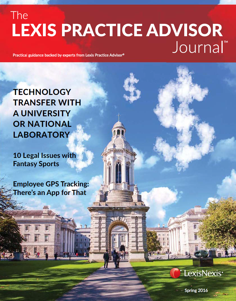 Technology Transfer with a University or National Laboratory