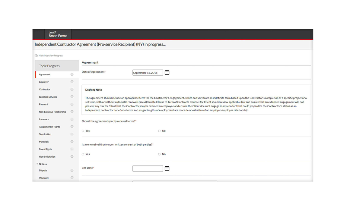 Independant Contractor Agreement