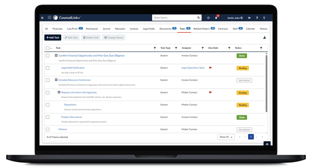 CounselLink+ | Corporate Legal Matter Management Software