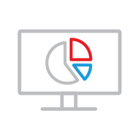 A computer monitor displaying data accessed from an API