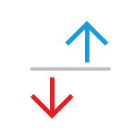 An icon with two arrows pointing in opposite directions to represent search and retrieval API functionality