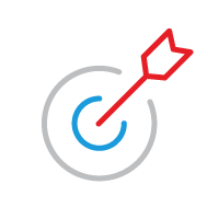 An icon of a targeted media data