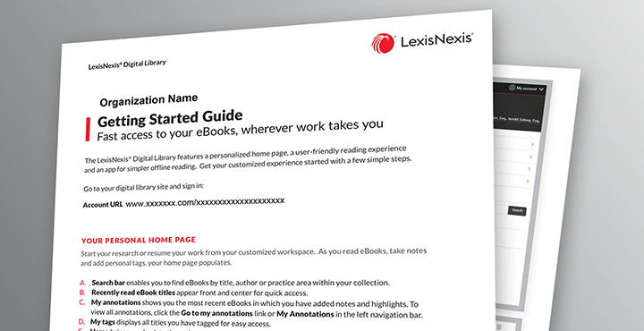 LexisNexis® Digital Library, Convenient eBook Access