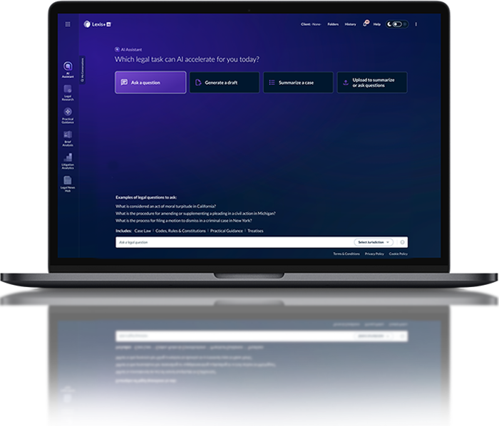 Lexis+ AI Screen