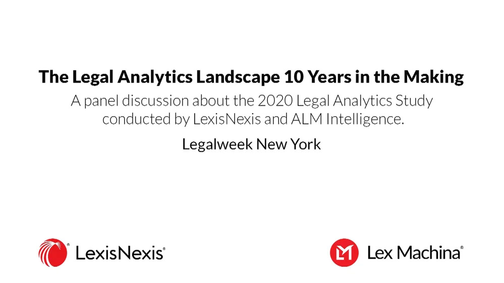 2020 Legal Analytics Study