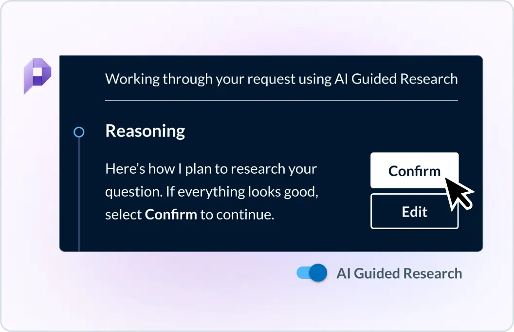Example response from Protégé where a user has selected Guided Research workflow. Protégé explains its thought process. I’ll start by explaining the topic … Next, I’ll research case law and statutes… To ensure accuracy, I’ll consult primary law… I’ll then review secondary sources… Finally, I’ll compile a well-supported answer…