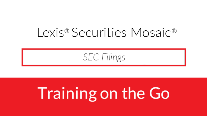 <p>SEC Filings</p> SEC Filings